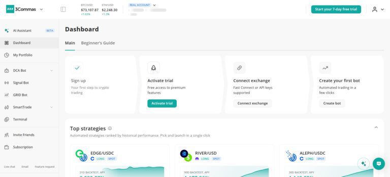 3 commas one of the best crypto trading bots for beginners