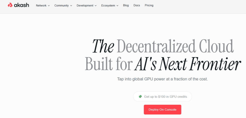 Akash Network (AKT) – The Open Compute Marketplace best ai cryptocurrency