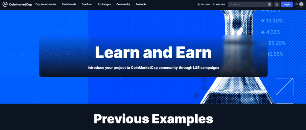 6 Best Crypto Learn and Earn Programs in 2026 (Get Paid to Study) 6 CoinMarketCap Earn: The Lottery