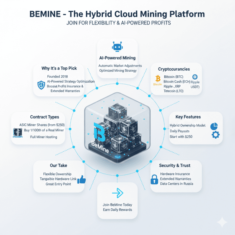 bemine one of the trusted cloud mining sites