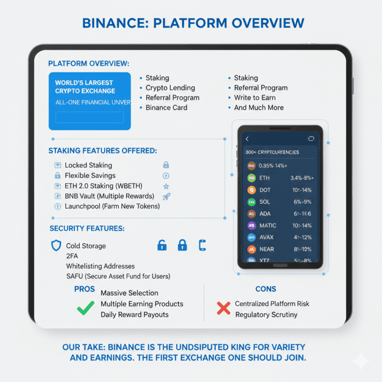 The 10 Best crypto Staking Platforms 2026 (An In-Depth Guide for Passive Income) 2 binance one of the Best crypto staking platforms.
