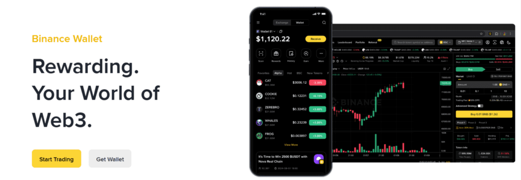 Binance Wallet is one of best crypto exchange wallets app
