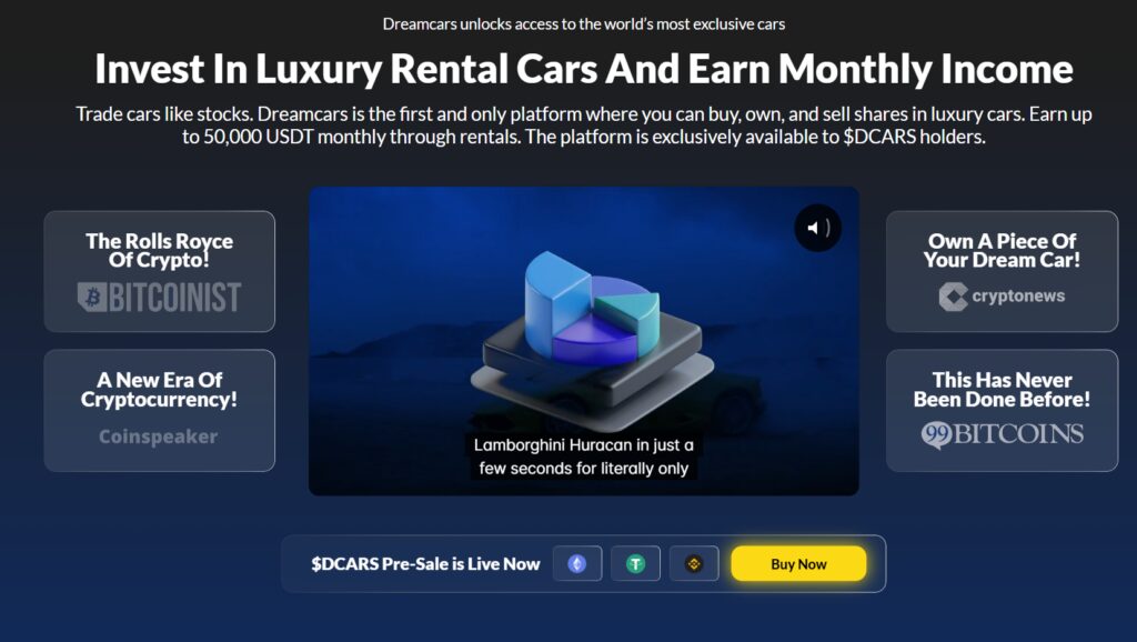 Dreamcars next 1000x crypto