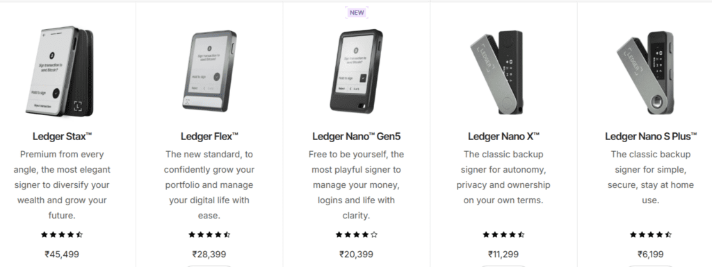 Ledger Hardware one of the best crypto wallets app