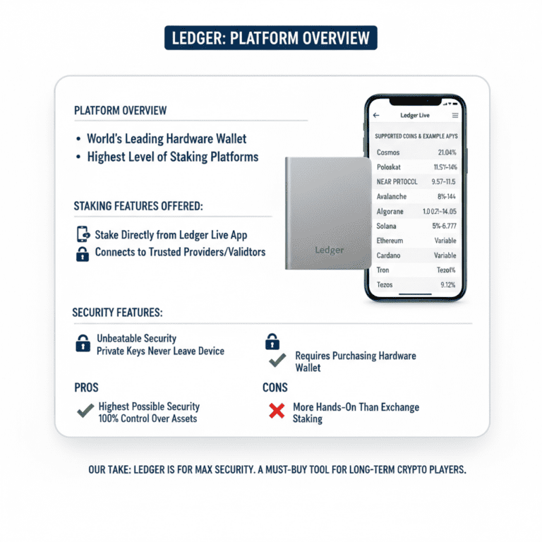 The 10 Best crypto Staking Platforms 2026 (An In-Depth Guide for Passive Income) 10 ledger one of the best hardware crypto staking platforms