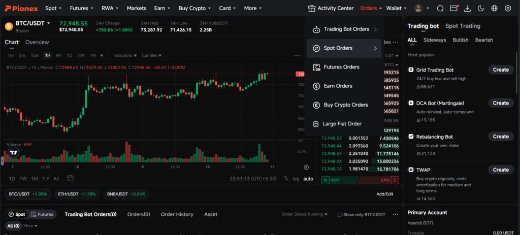 pionex one of the best crypto trading bot for beginners