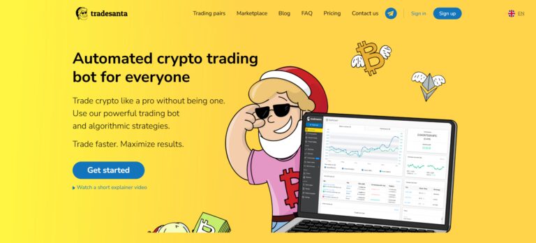 trade santa is one of the best crypto trading bots for beginners