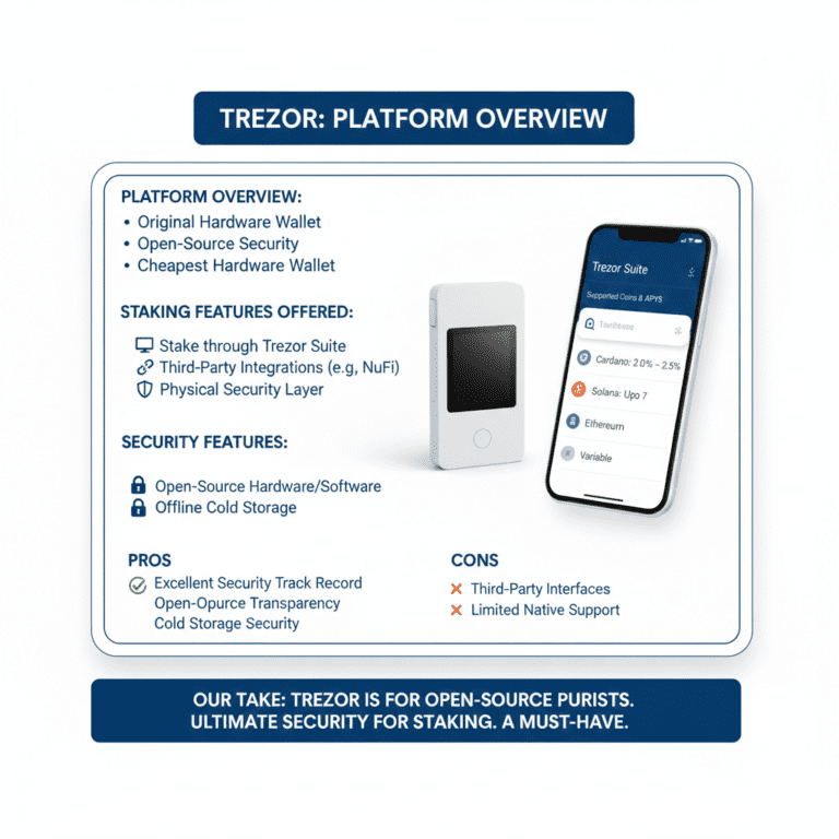 The 10 Best crypto Staking Platforms 2026 (An In-Depth Guide for Passive Income) 11 trezor hardware wallet one of the best crypto staking platforms