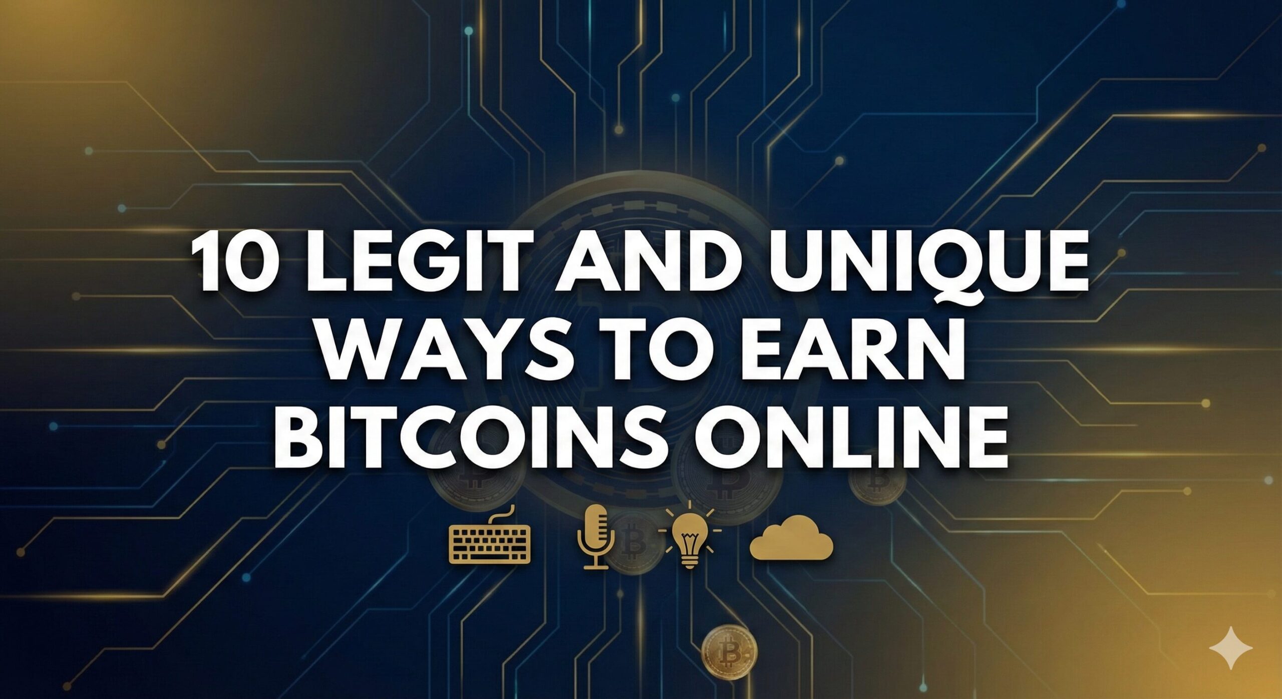 10 legit and unique ways to earn bitcoins online