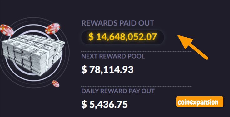 888STARZ casino reward pool