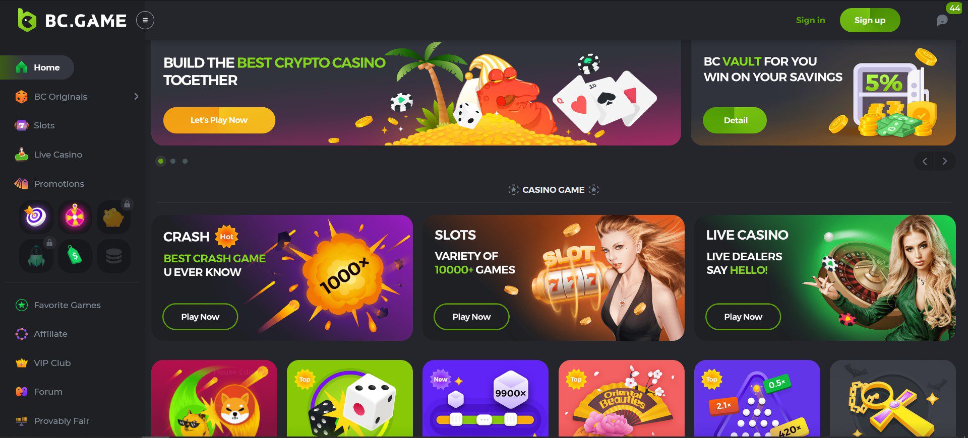 bc.game online casino