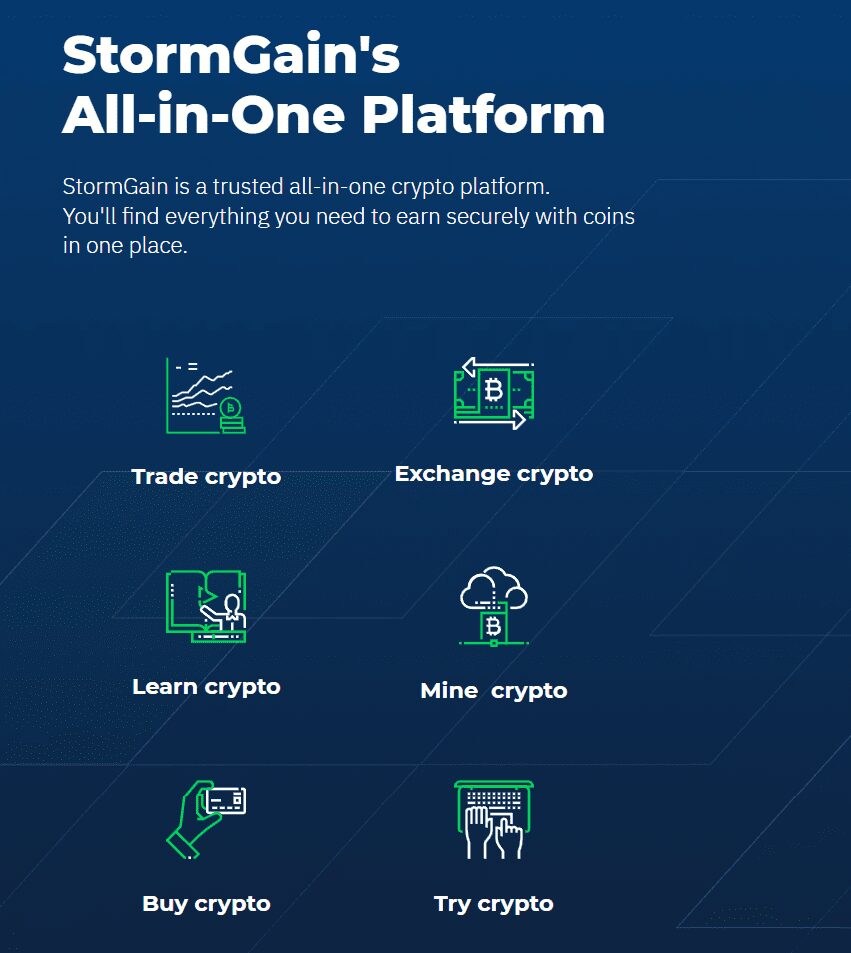 StormGain exchange review