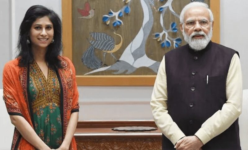 Gita Gopinath with PM Modi