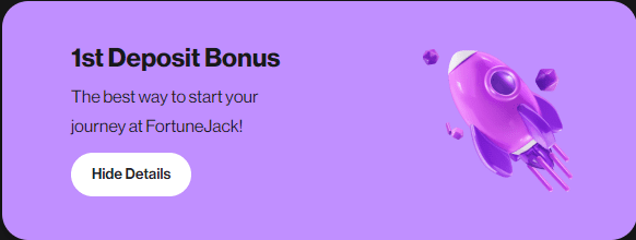 FortuneJack Casino and Sportsbook Latest Bonuses & Offers 2023 fortunejack 1st deposit bonus