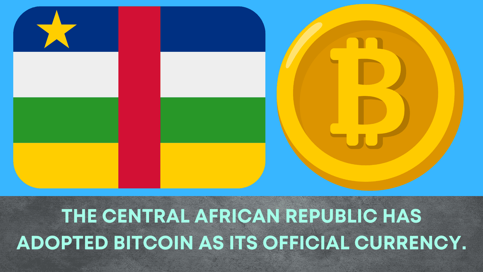 The Central African Republic Has Adopted Bitcoin As Its Official Currency.