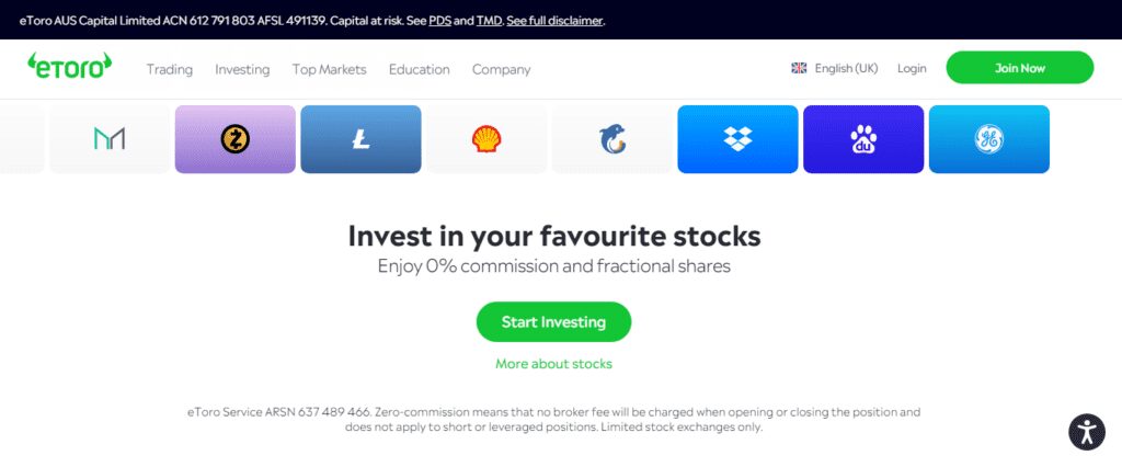 etoro stocks