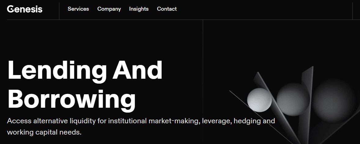 Genesis Global Crypto trading platform