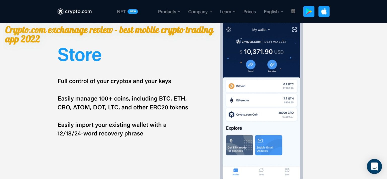 Crypto.com exchanage review - best mobile crypto trading app 2022
